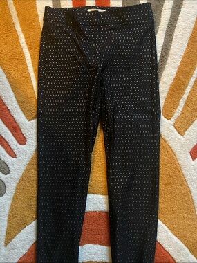 White House, black market, silver polkadot black straight leg